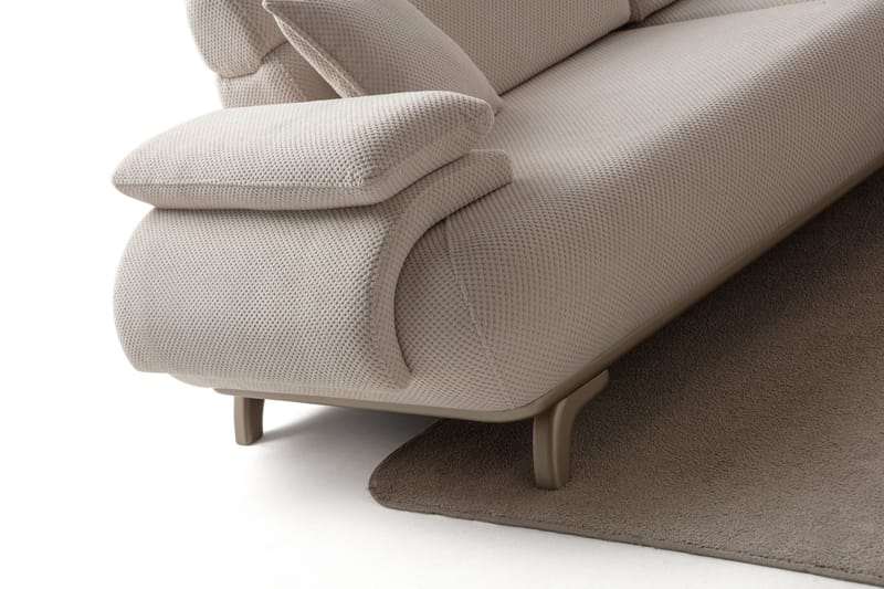 3-istuttava sohva Atelier Del Sofa Bonjo Silver (246 x 81 x 97 cm) Beige - Beige - Huonekalut - Sohva - 3:n istuttava sohva