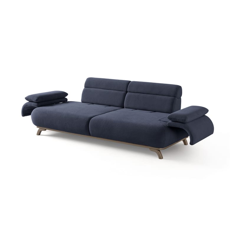 3-istuttava sohva Atelier Del Sofa Bonjo Silver (246 x 81 x 97 cm) Laivastonsininen - Laivastonsininen - Huonekalut - Sohva - 3:n istuttava sohva