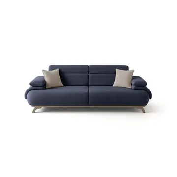 3-istuttava sohva Atelier Del Sofa Bonjo Silver (246 x 81 x 97 cm) Laivastonsininen - Laivastonsininen - Huonekalut - Sohva - 3:n istuttava sohva