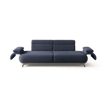 3-istuttava sohva Atelier Del Sofa Bonjo Silver (246 x 81 x 97 cm) Laivastonsininen - Laivastonsininen - Huonekalut - Sohva - 3:n istuttava sohva