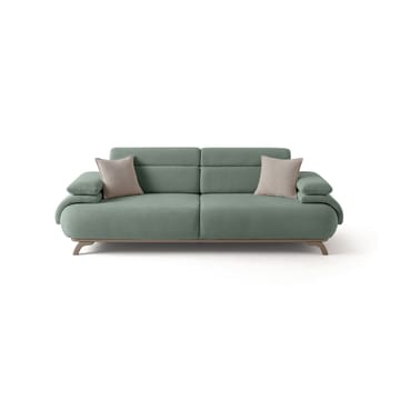 3-istuttava sohva Atelier Del Sofa Bonjo Silver (246 x 81 x 97 cm) Sea Green - Merivihreä - Huonekalut - Sohva - 3:n istuttava sohva