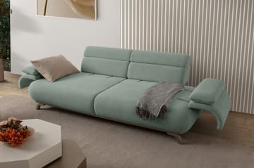 3-istuttava sohva Atelier Del Sofa Bonjo Silver (246 x 81 x 97 cm) Sea Green - Merivihreä - Huonekalut - Sohva - 3:n istuttava sohva