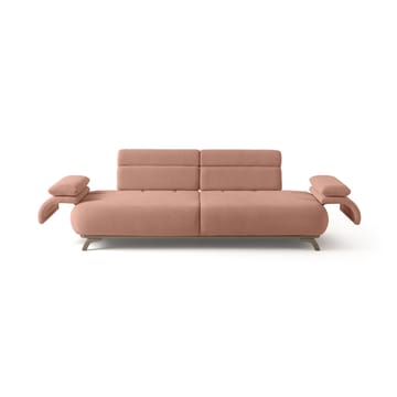 3-istuttava sohva Atelier Del Sofa Bonjo Silver (246 x 81 x 97 cm) Puuteri - Puuteri - Huonekalut - Sohva - 3:n istuttava sohva