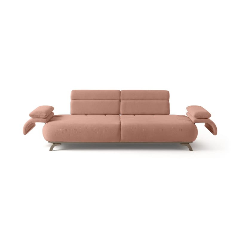 3-istuttava sohva Atelier Del Sofa Bonjo Silver (246 x 81 x 97 cm) Puuteri - Puuteri - Huonekalut - Sohva - 3:n istuttava sohva
