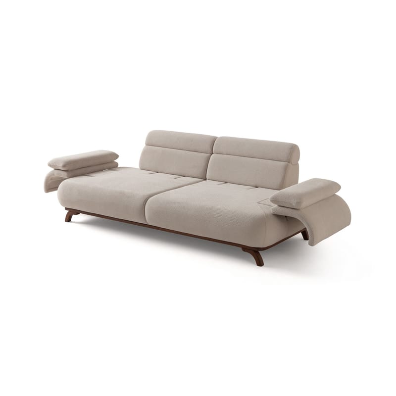 3-istuttava sohva Atelier Del Sofa Bonjo Walnut (246 x 81 x 97 cm) Beige - Beige - Huonekalut - Sohva - 3:n istuttava sohva