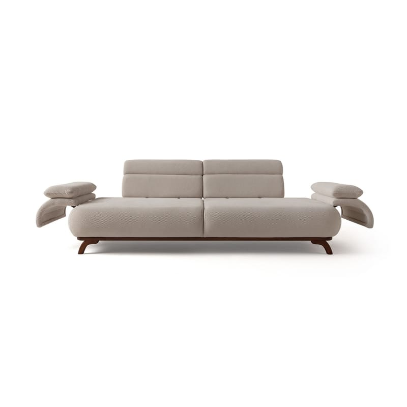 3-istuttava sohva Atelier Del Sofa Bonjo Walnut (246 x 81 x 97 cm) Beige - Beige - Huonekalut - Sohva - 3:n istuttava sohva