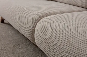3-istuttava sohva Atelier Del Sofa Bonjo Walnut (246 x 81 x 97 cm) Beige - Beige - Huonekalut - Sohva - 3:n istuttava sohva