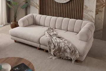 3-istuttava sohva Atelier Del Sofa Gloria (240 x 80 x 95 cm) Beige - Beige - Huonekalut - Sohva - 3:n istuttava sohva