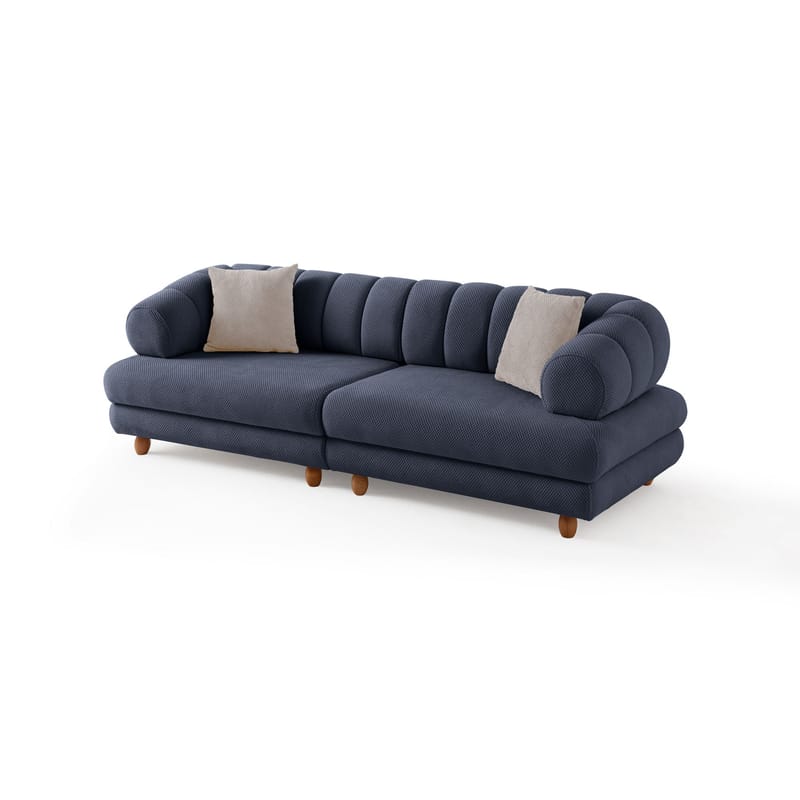 3-istuttava sohva Atelier Del Sofa Gloria (240 x 80 x 95 cm) Laivastonsininen, Laivastonsininen