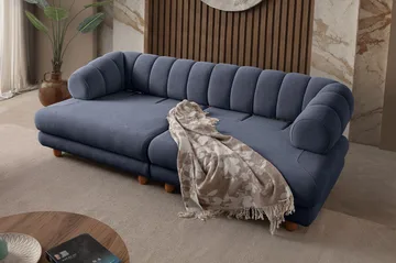3-istuttava sohva Atelier Del Sofa Gloria (240 x 80 x 95 cm) Laivastonsininen - Laivastonsininen - Huonekalut - Sohva - 3:n istuttava sohva