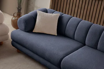 3-istuttava sohva Atelier Del Sofa Gloria (240 x 80 x 95 cm) Laivastonsininen - Laivastonsininen - Huonekalut - Sohva - 3:n istuttava sohva
