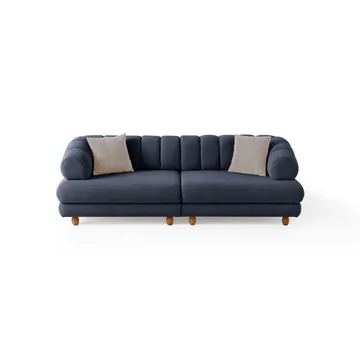 3-istuttava sohva Atelier Del Sofa Gloria (240 x 80 x 95 cm) Laivastonsininen - Laivastonsininen - Huonekalut - Sohva - 3:n istuttava sohva