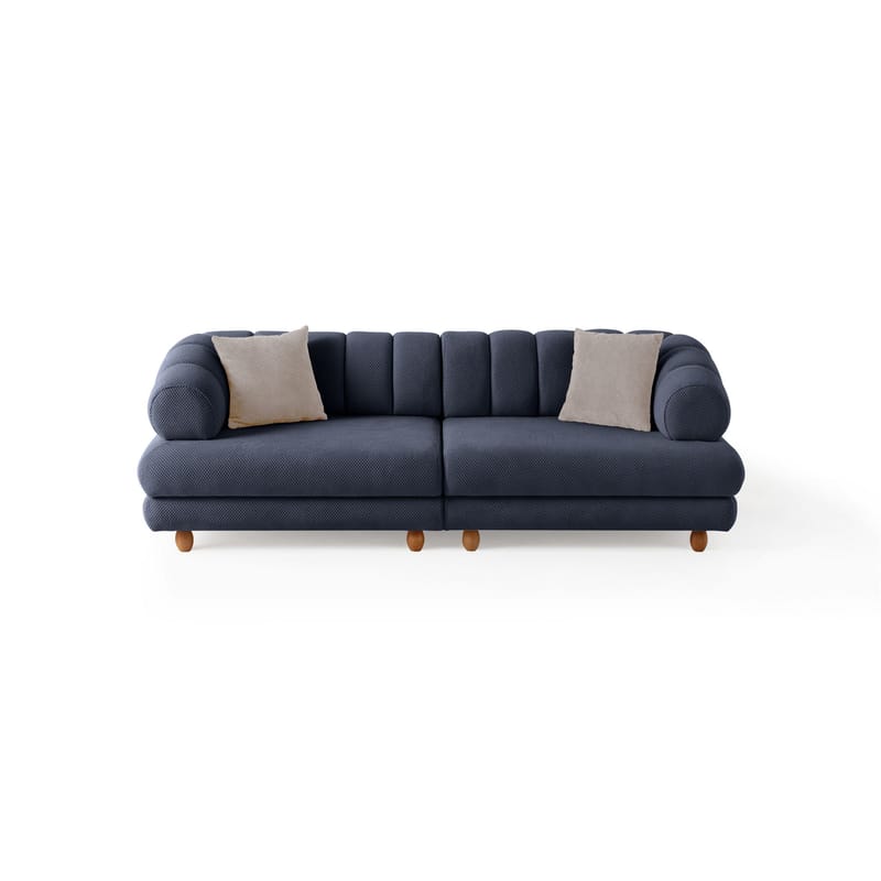 3-istuttava sohva Atelier Del Sofa Gloria (240 x 80 x 95 cm) Laivastonsininen - Laivastonsininen - Huonekalut - Sohva - 3:n istuttava sohva