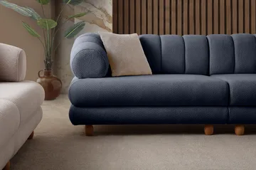 3-istuttava sohva Atelier Del Sofa Gloria (240 x 80 x 95 cm) Laivastonsininen - Laivastonsininen - Huonekalut - Sohva - 3:n istuttava sohva