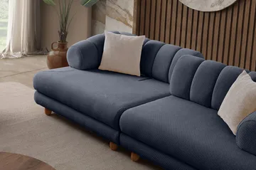 3-istuttava sohva Atelier Del Sofa Gloria (240 x 80 x 95 cm) Laivastonsininen - Laivastonsininen - Huonekalut - Sohva - 3:n istuttava sohva