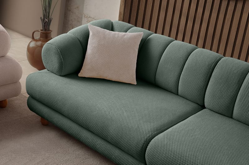 3-istuttava sohva Atelier Del Sofa Gloria (240 x 80 x 95 cm) Vihreä - Vihreä - Huonekalut - Sohva - 3:n istuttava sohva