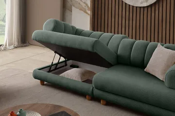 3-istuttava sohva Atelier Del Sofa Gloria (240 x 80 x 95 cm) Vihreä - Vihreä - Huonekalut - Sohva - 3:n istuttava sohva
