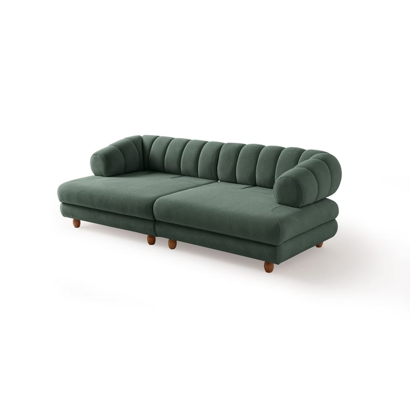3-istuttava sohva Atelier Del Sofa Gloria (240 x 80 x 95 cm) Vihreä - Vihreä - Huonekalut - Sohva - 3:n istuttava sohva