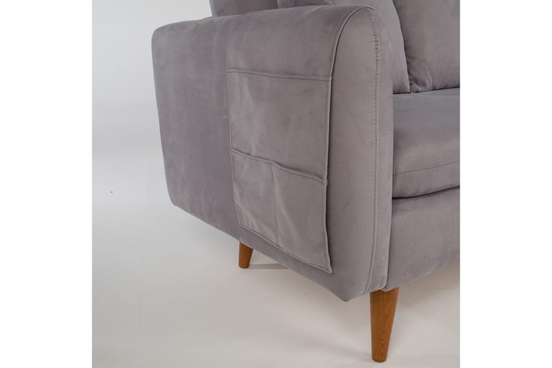 3:n ist Franchak Sohva - Harmaa - Huonekalut - Sohva - 3:n istuttava sohva