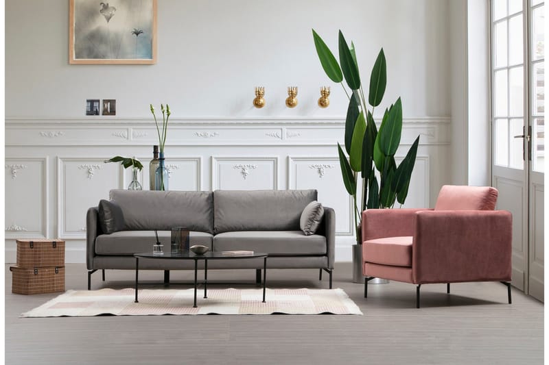 3:n ist Sohva Aitze - Harmaa - Huonekalut - Sohva - 3:n istuttava sohva