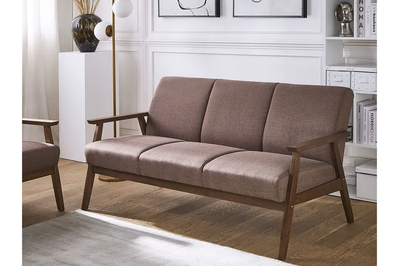 3:n ist Sohva Atterup - Ruskea - Huonekalut - Sohva - 3:n istuttava sohva