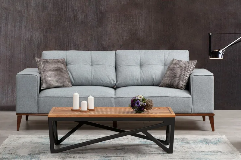 3:n ist Sohva Botts - Harmaa - Huonekalut - Sohva - 3:n istuttava sohva