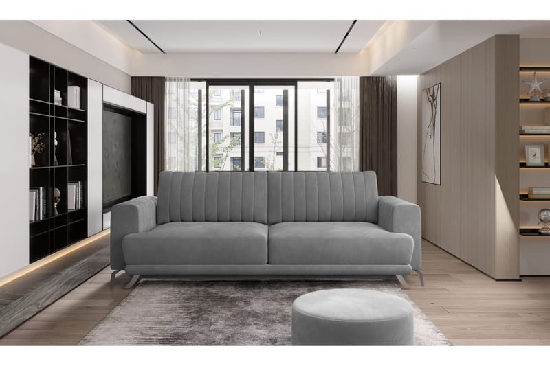 3:n ist Sohva Burgun - Huonekalut - Sohva - 3:n istuttava sohva