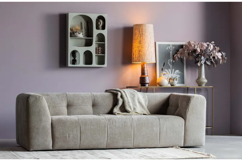 3:n ist Sohva Oryol - Hiekka - Huonekalut - Sohva - 3:n istuttava sohva