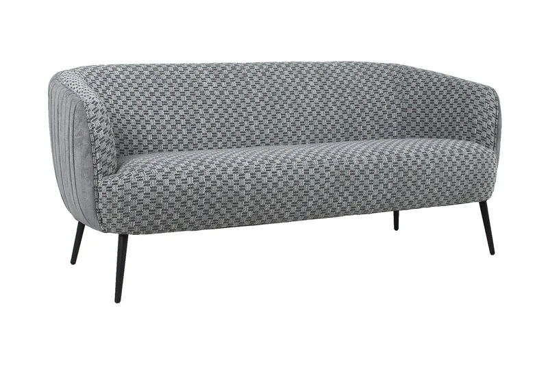 Accent 3-istuttava syvä sohva 179 cm kangasta - Harmaa - Huonekalut - Sohva - 3:n istuttava sohva