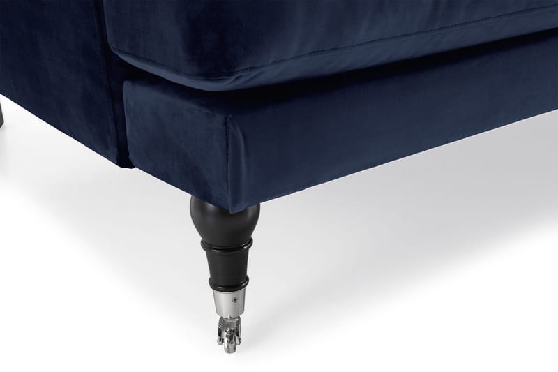 Andrew 3-istuttava Samettisohva - Sininen - Huonekalut - Sohva - 3:n istuttava sohva