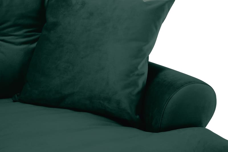 Andrew 3-istuttava Samettisohva - Vihreä - Huonekalut - Sohva - 3:n istuttava sohva