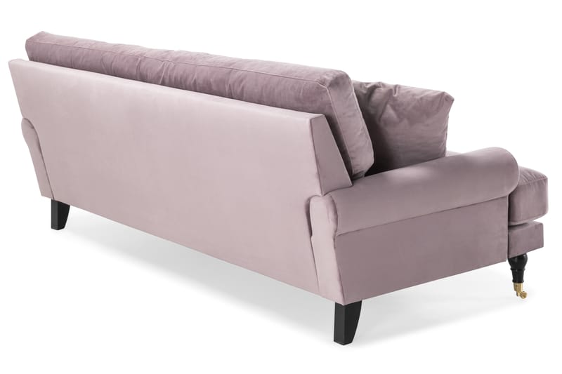 Andrew 3-istuttava Samettisohva - Violetti - Huonekalut - Sohva - 3:n istuttava sohva