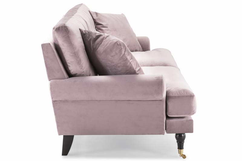Andrew 3-istuttava Samettisohva - Violetti - Huonekalut - Sohva - 3:n istuttava sohva