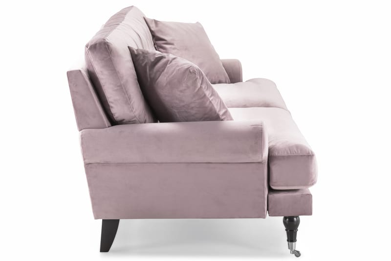Andrew 3-istuttava Samettisohva - Violetti - Huonekalut - Sohva - 3:n istuttava sohva