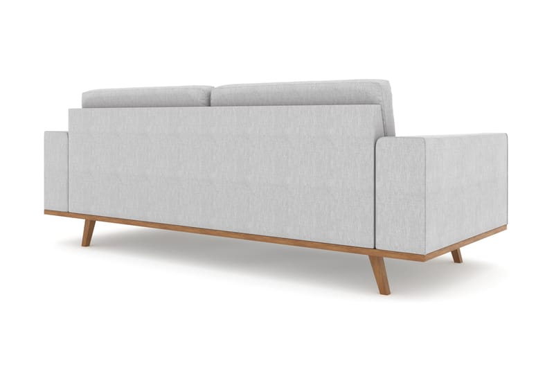 Copenhagen 3-istuttava Kangassohva - Vaaleanharmaa - Huonekalut - Sohva - 3:n istuttava sohva