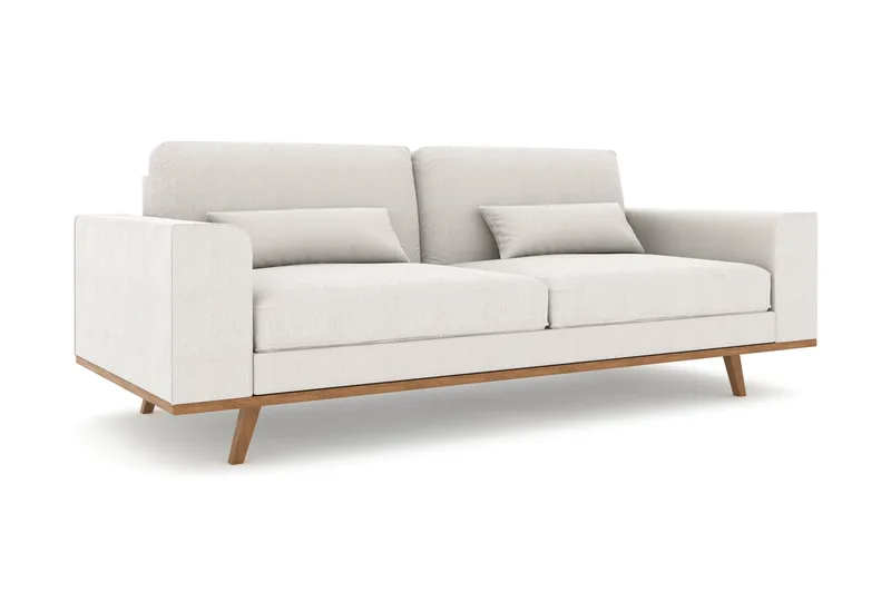 Copenhagen 3-istuttava Kangassohva - Vaaleanharmaa - Huonekalut - Sohva - 3:n istuttava sohva