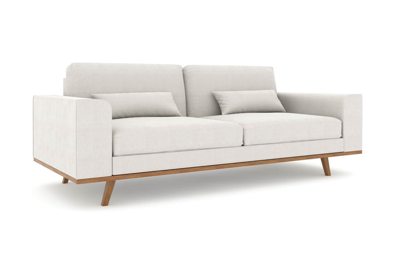 Copenhagen 3-istuttava Kangassohva - Vaaleanharmaa - Huonekalut - Sohva - 3:n istuttava sohva