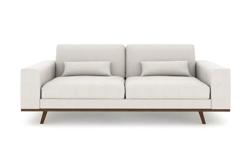 Copenhagen 3-istuttava Kangassohva - Vaaleanharmaa - Huonekalut - Sohva - 3:n istuttava sohva