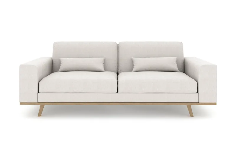 Copenhagen 3-istuttava Kangassohva - Vaaleanharmaa - Huonekalut - Sohva - 3:n istuttava sohva