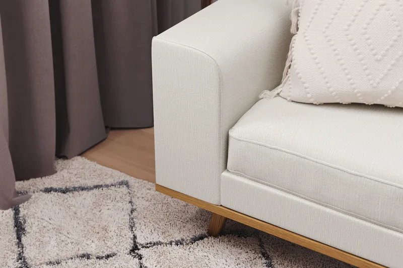 Copenhagen 3-istuttava Kangassohva - Vaaleanharmaa - Huonekalut - Sohva - 3:n istuttava sohva