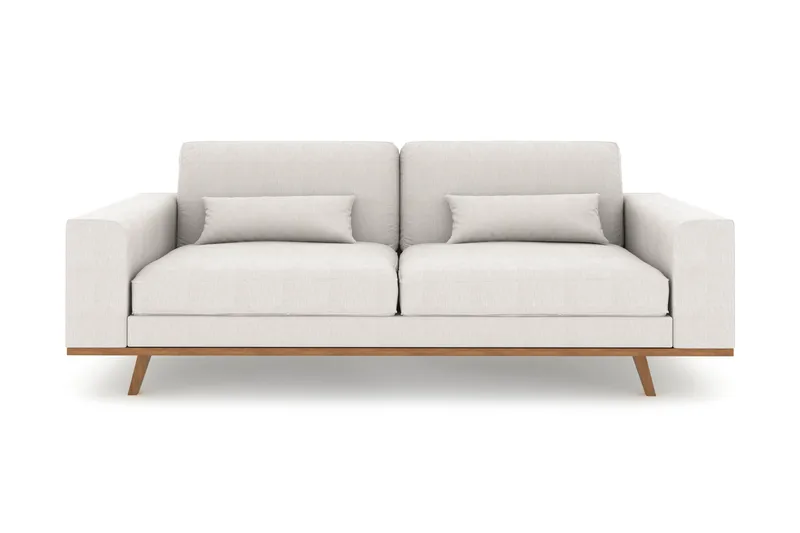 Copenhagen 3-istuttava Kangassohva - Vaaleanharmaa - Huonekalut - Sohva - 3:n istuttava sohva