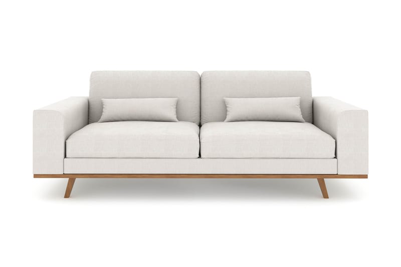 Copenhagen 3-istuttava Kangassohva - Vaaleanharmaa - Huonekalut - Sohva - 3:n istuttava sohva