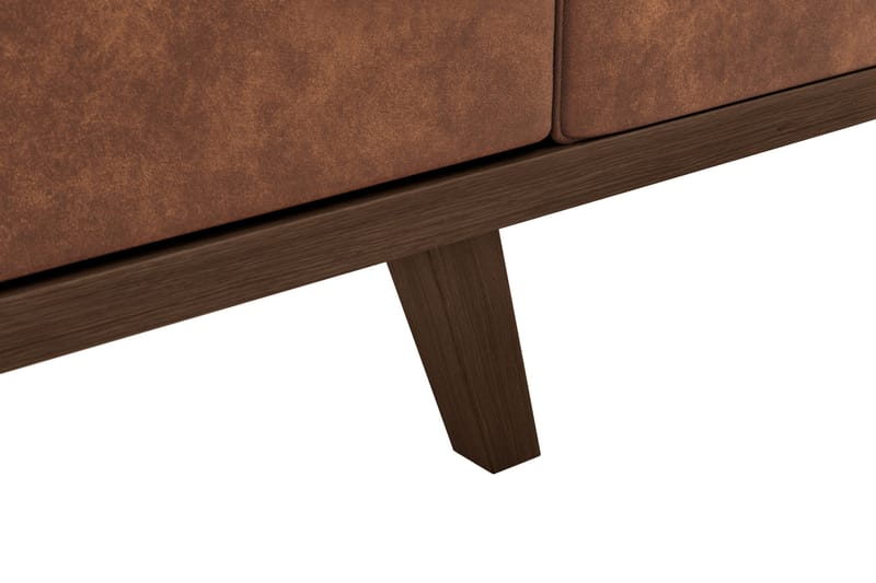 Copenhagen 3-istuttava Keinonahkasohva - Ruskea - Huonekalut - Sohva - 3:n istuttava sohva