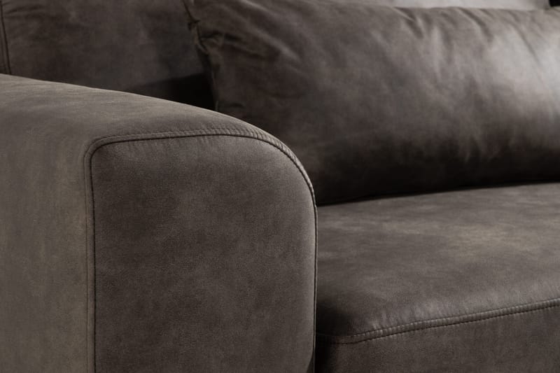 Copenhagen 3-istuttava Keinonahkasohva - Tummanharmaa - Huonekalut - Sohva - 3:n istuttava sohva