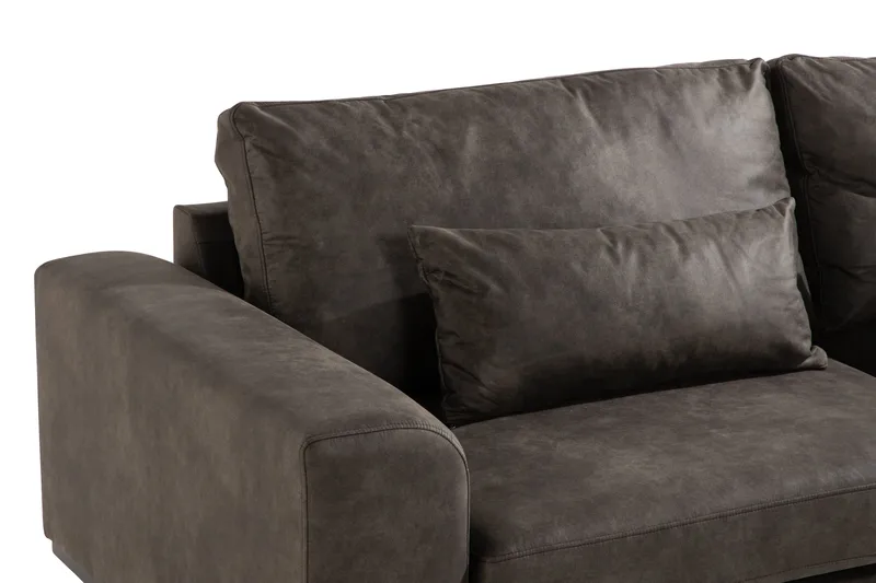 Copenhagen 3-istuttava Keinonahkasohva - Tummanharmaa - Huonekalut - Sohva - 3:n istuttava sohva
