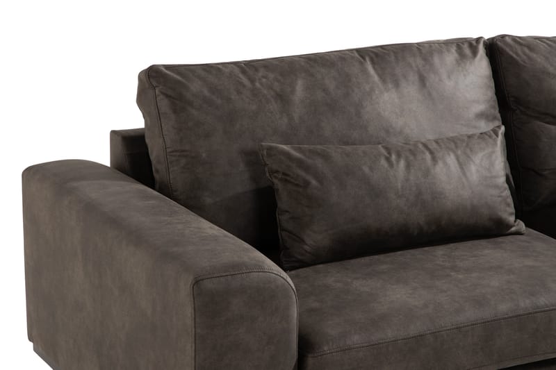 Copenhagen 3-istuttava Keinonahkasohva - Tummanharmaa - Huonekalut - Sohva - 3:n istuttava sohva