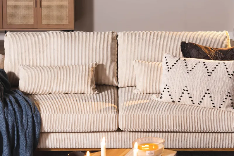 Copenhagen 3-istuttava Manchestersohva - Beige - Huonekalut - Sohva - 3:n istuttava sohva