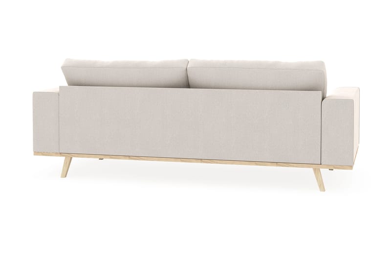 Copenhagen 3-istuttava Samettisohva - Kermanvalkoinen - Huonekalut - Sohva - 3:n istuttava sohva