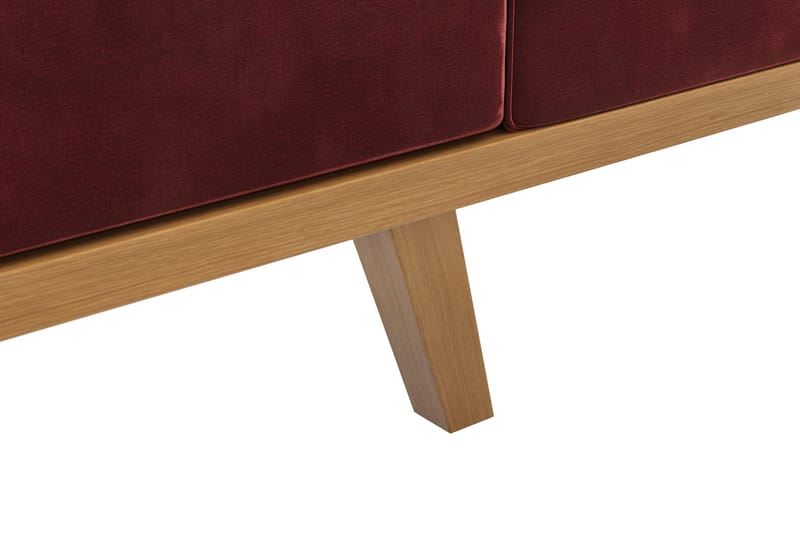 Copenhagen 3-istuttava Samettisohva - Violetti - Huonekalut - Sohva - 3:n istuttava sohva