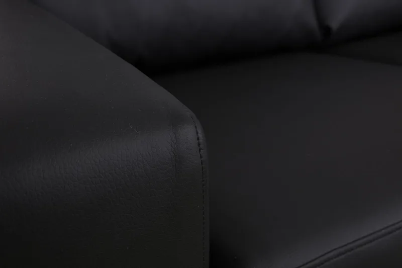 Crazy 3-istuttava Keinonahkasohva - Musta - Huonekalut - Sohva - 3:n istuttava sohva